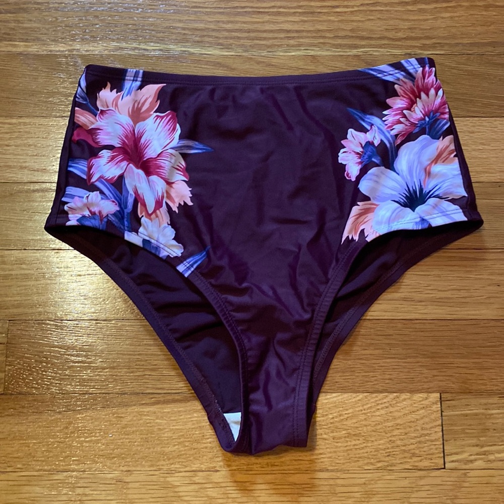 High waisted bikini bottoms